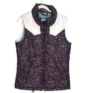 Nike Womens Puffer Vest Size XS Floral Ski 6.0